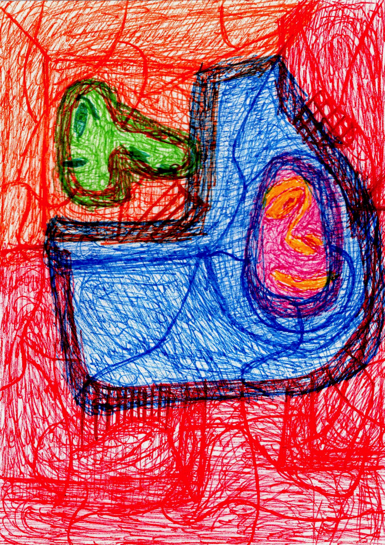 ugly man, pretty woman, contrast, duality, appearance vs reality, beauty standards, human figures, emotional expression, bold colors, abstract elements